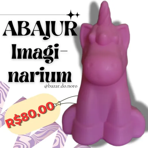 Abajur Unicórnio Imaginarium