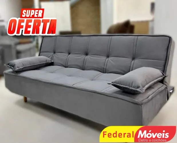 Sofá Cama em Veludo 1,88m Temos outra Cores - Solicite Nosso Catálogo 