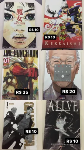 Coleção de Mangás e Quadrinhos