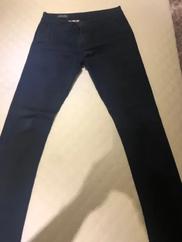 Calça sarja azul marinho polo ralph Lauren
