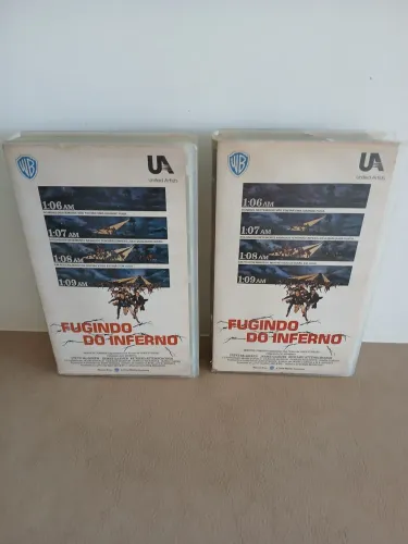 Fitas VHS Dupla - Fugindo do Inferno - Steeve McQuen