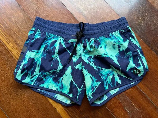Short com forro Feminino Azul e Verde Nike/Hurley P Dri- Fit