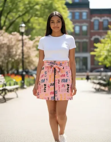 Saia Feminina Mini Estilosa E Versátil