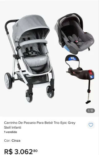Vendo carrinho de bebê