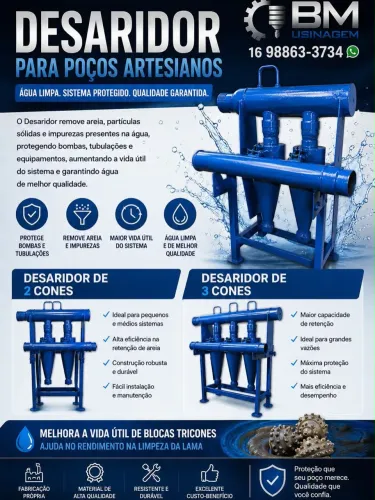 Desariador para poços artesianos