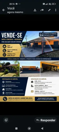 Casa e ponto comercial