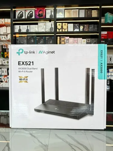 Roteador TP-Link EX521 WI-FI 6 AX3000 Dual Band Gigabit 4 Antenas