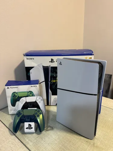 Ps5 1Tb com leitor e 2 controles 