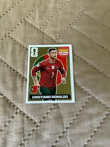Figurinha gold CR7 Copa 2026