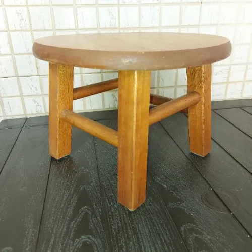 Banqueta madeira maciça 20 cm altura