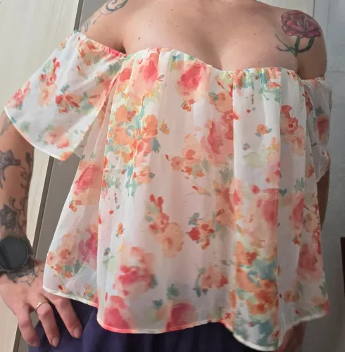 Blusa Ciganinha Floral Zara (Trafaluc) - Tamanho P - Estado de Nova