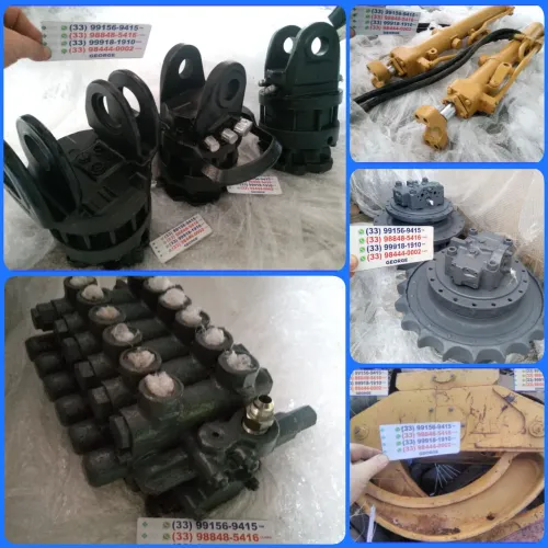 ESCAVADEIRA MUNCK RETROESCAVADEIRA GARRA FLORESTAL ROTATOR PISTÃO HIDRÁULICO COMANDO 