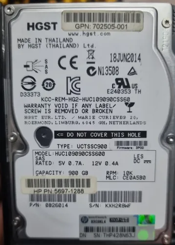 Hd hp 1.8tb 10k sas pn HP 791436-004 Pn gaveta 840460