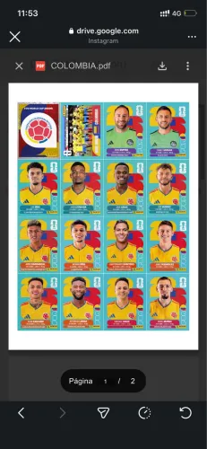 Figurinhas copa em PDF para imprimir.