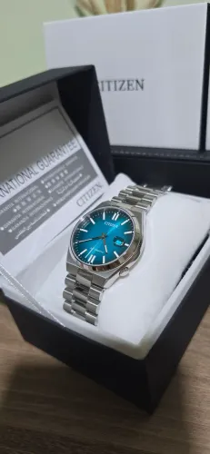 Citizen Tsuyosa 40mm automático vidro Safira disponível em 3 tons de azul 