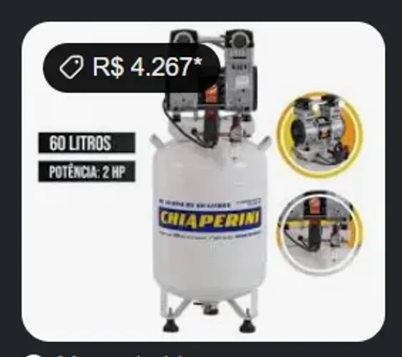 Compressor de ar 60 litros 10 pés. preço p ir hoje