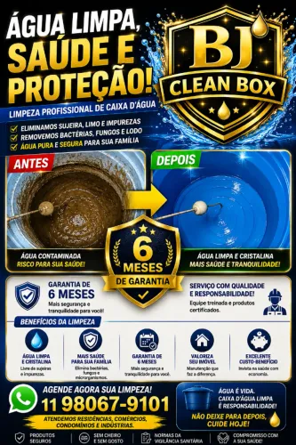 Dedetização e limpeza de caixa d?água com garantia