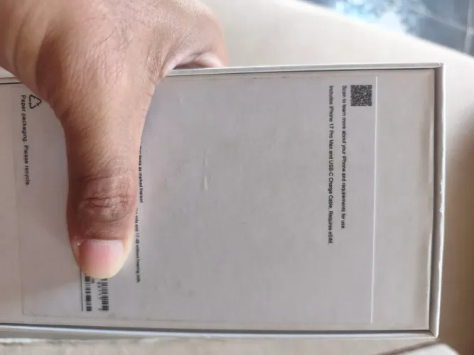 LEIA O ANÚNCIO, UM IPHONE 17 PRO MAX. PRIMEIRA LINHA, NÃO MUDA NADA..