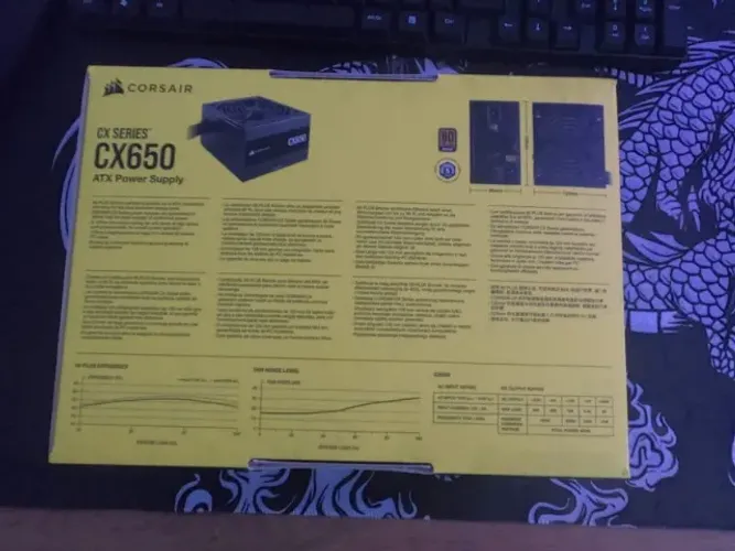 Fonte Corsair CX650 650W Nova - Sem Uso | Pagamento apenas via PIX