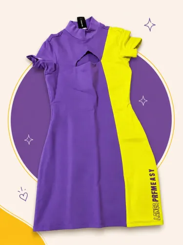 Vestido Bicolor Lança Perfume (linha Easy)