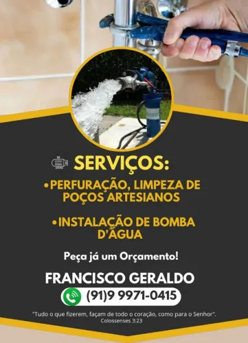 Limpeza de poços artesiano