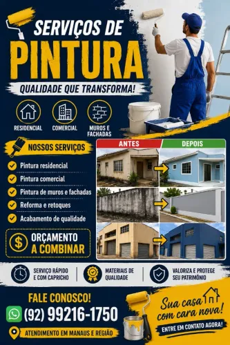 Trabalho com pintura casa apartamento escritório muro calçada chão 