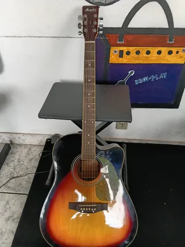 Violão Memphis Elétrico só R$ 350 reais.