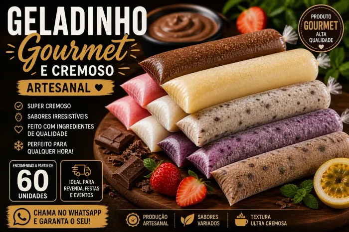 Geladinho Gourmet & Cremoso | Promoção e Encomendas