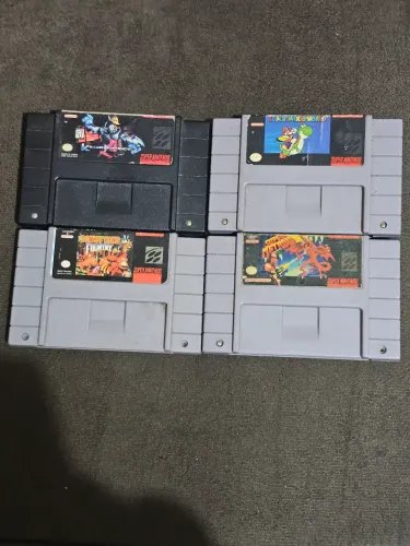 Cartuchos originais paralelos SNES super Nintendo retrô
