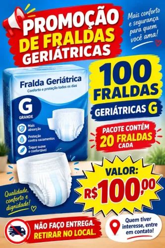 Fralda geriátrica