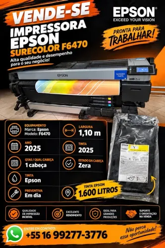 Impressora EPSON SURECOLOR F6470