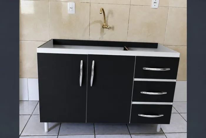VENDO BALCÃO DE PIA 1.20 CM NOVO 100%MDF