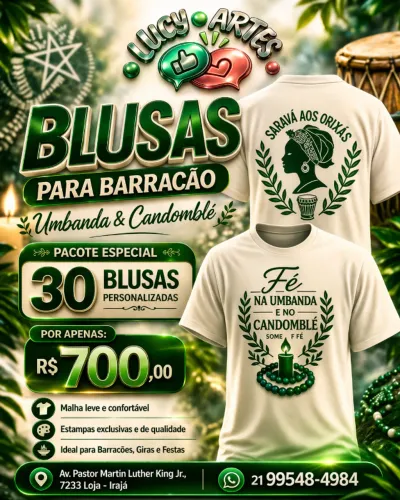 BLUSAS PERSONALIZADAS PARA BARRACÃO