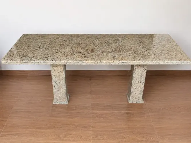 Mesa de Granito/Mármore Grande 6 Lugares - Linda, Resistente e Nova