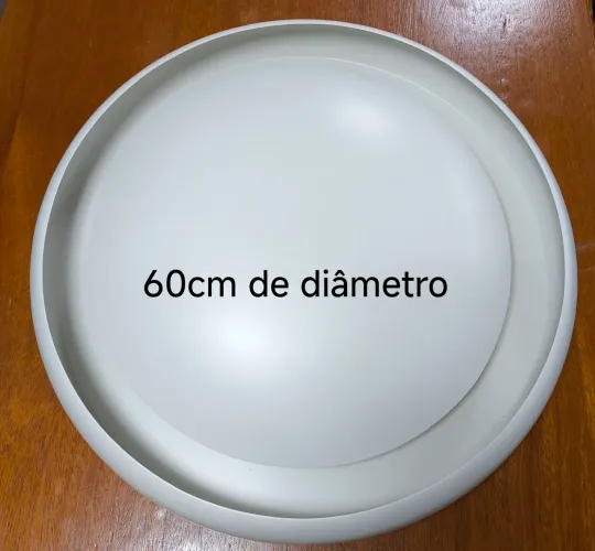 Paflon sobrepor diâmetro 60cm Branco fosco