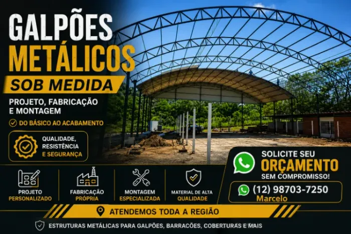 Galpão Metálico Sob Medida | Fabricação e Montagem