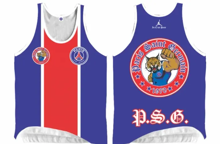 Camiseta Estilo Regata Paris Saint Germain France Torcedor