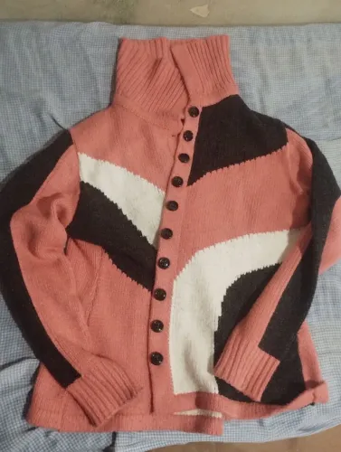 Cardigan/Sueter tricô colorido