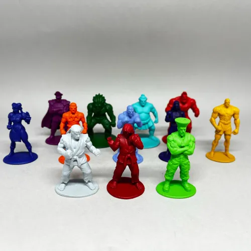 Kit 12 Miniaturas Street Fighter Impressão 3D