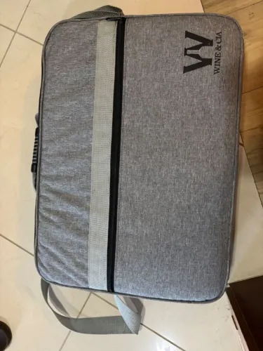 protetor de vinhos 6 garrafas transporte mala viagem espuma