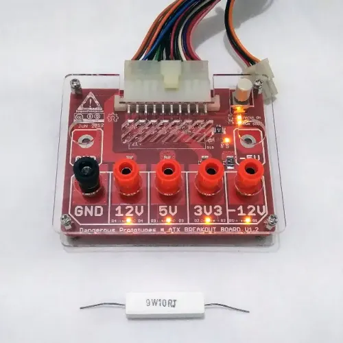 Placa Adaptadora de Fonte ATX para Bancada com Acabamento em Acrílico - DP10080