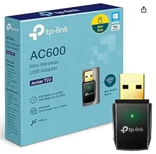 Adaptador Wireless TP-Link Archer T2U AC600 Mini 8697