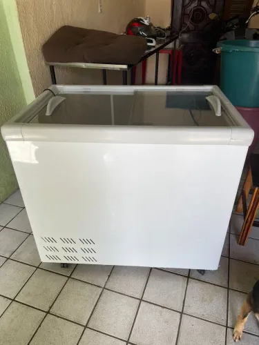 Freezer Esmaltec Tampa de vidro