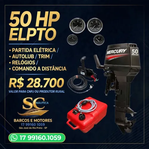 Motor de Popa 50HP Comando a distância