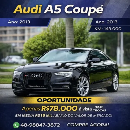 Audi A5 Coupê 2.0 TFSI Quattro Stronic 2013