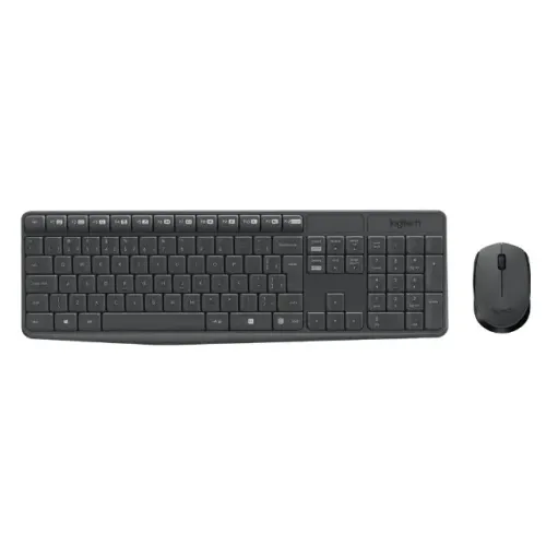 Combo Teclado e Mouse sem fio Logitech MK235 com Conexão USB,  - ABNT