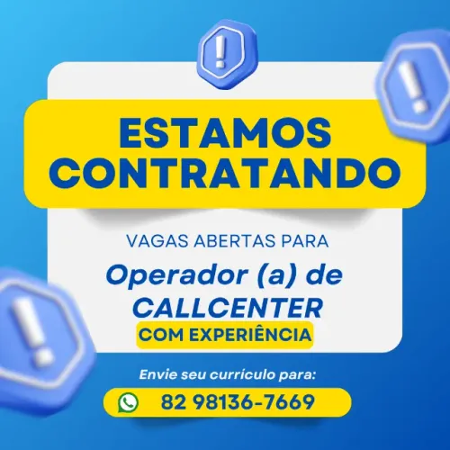 Operador de Callcenter com experiência