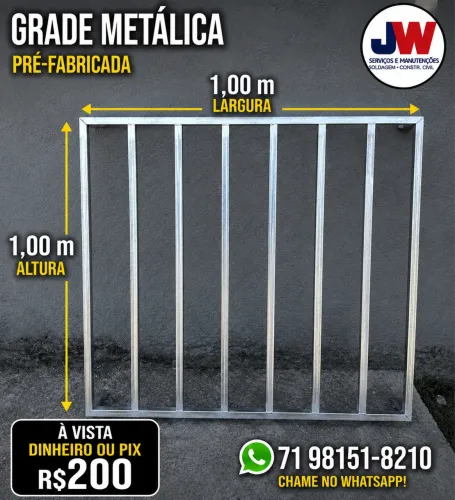 GRADE PARA JANELA APARTI DE 1.00X1.00