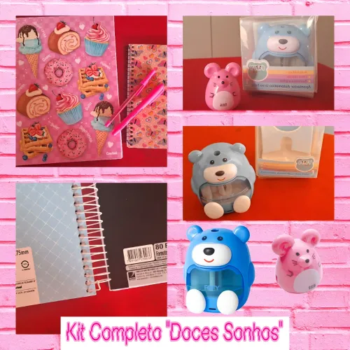Kit Materiais Escolares Infantis