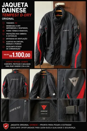 Jaqueta Dainese tempest dry impermeavel